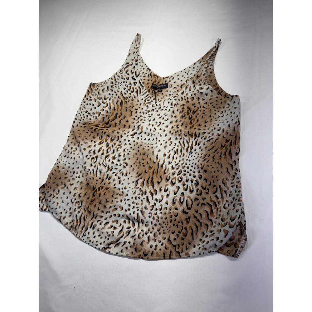 Shinestar Leopard Print V-Neck Camisole Tank Top Small ST3357